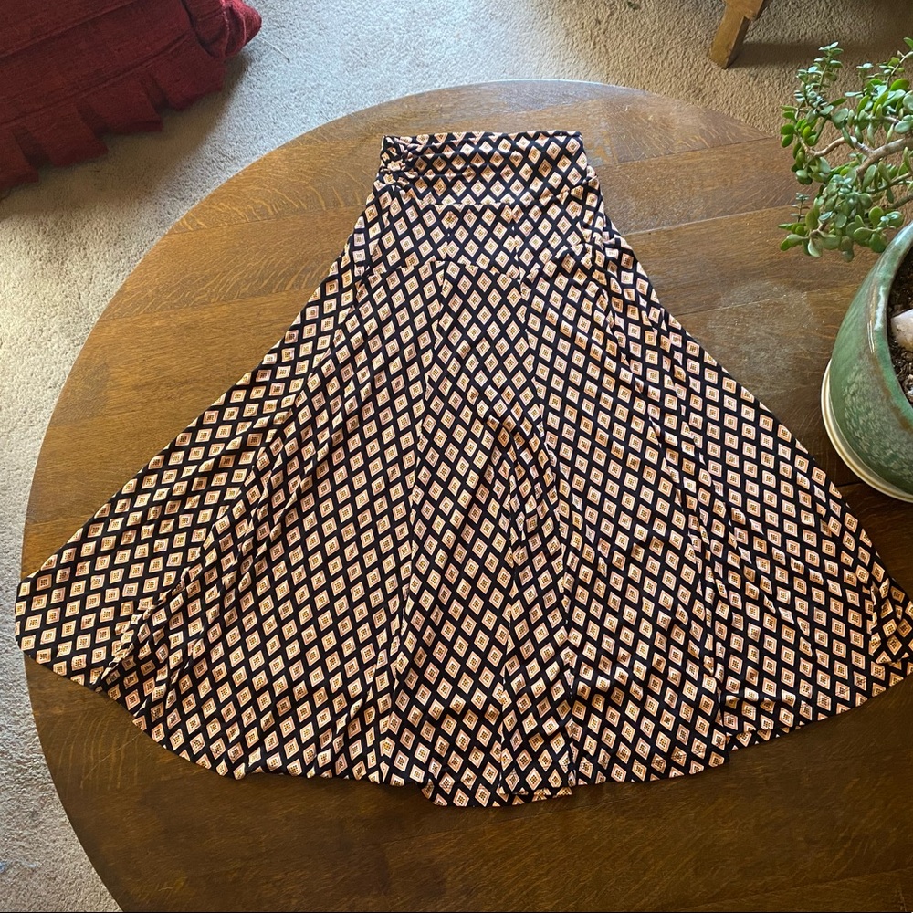 Maeve by Anthropologie Petites Maxi Skirt Retro Print XS Very soft